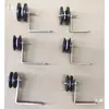 Polia com suporte para passagem de fio, polia fixa, parafuso de zinco cor aço inoxidável, fio, polia têxtil, polia guia de máquina de cardagem, guia de fio