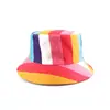 Sombrero de Pescador Arcoíris Más Vendido Transfronterizo Impresión Digital Moda Exterior Europea y Americana Sombrero Cubeta Amazon Temu Aliexpress