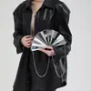 2026 Nuevo Bolso de Mano de Acrílico con Forma de Abanico Personalizado Transfronterizo Europeo y Americano Bolso de Hombro Versátil
