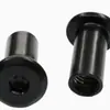 Tuerca hexagonal negra para muebles tuerca para contrachapado tuerca de conexión de bloqueo a tope T-type M3M4M5