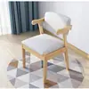 Cadeira de Jantar em Madeira Maciça para Uso Doméstico, Cadeira de Computador Simples, Cadeira Confortável para Estudo de Estudante, Cadeira de Mesa, Banqueta de Quarto, Cadeira com Encosto