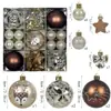 Novas Bolas de Natal Transfronteiriças, Bolas de Decoração de Natal, 35 Peças Coloridas Galvanizadas, Decorações para Árvore de Natal, Enfeites Pendurados Fabricante