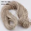 Venta al por mayor del fabricante Cuerda de cáñamo redonda de 1 mm a 10 mm Hecha a mano Bricolaje Decorativa Atada Trenzada Cuerda de cáñamo Cuerda para etiquetas