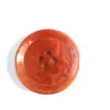 Botón de resina naranja rojizo con remolinos, de cuatro agujeros, superficie brillante, imitación de veta de madera, botón para abrigo, accesorio decorativo para abrigo de lana, cortavientos