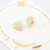 Botones de Resina Trenzada con Forma de Hongo 16x11mm Metálicos Irregulares de Pie Alto Cosidos a Mano para Cárdigans y Prendas de Punto