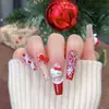 Joyería Popular para Uñas Caricatura Ancla Roja Hello Kitty Gato Lazo Rojo Diamante para Uñas de Año Nuevo