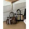 Versátil Bolso Pequeño Texturizado Estampado de Leopardo para Mujer 2026 Nuevo Bolso Cruzado Bolso de Mano Diario para Mujer Bolso Cubo Bolso de Hombro Único para Mujer