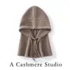 Gorro de Cachemira Estilo Coreano para Otoño e Invierno para Mujer, Gorro de Punto Grueso Casual, Gorro Versátil Baotou, Gorro de Lana con Protección para Orejas, Gorro para el Frío