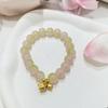 Pulsera de Corazón de Caramelo Flor de Durazno para Mujer 2024 Nueva Dulce Nueva Pulsera China Imitación Calcedonia para Regalo de Cumpleaños de Amigas