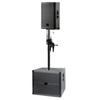 Soporte de mano para altavoz varilla de soporte totalmente metálica varilla recta de audio varilla de soporte de graves varilla de conexión varilla de soporte