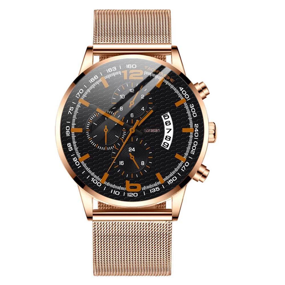 玫金网带玫金壳黑面橘针