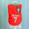 Ventas Directas de Fábrica Copa Mundial de Fútbol Copa Mundial Chaleco para Perro de Primavera y Verano Ropa para Teddy Golden Retriever Satsuma