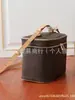 Bolsa de Maquiagem Presbiópica de Couro Genuíno Transfronteiriça de Guangzhou Bolsa de Mão Feminina Bolsa de Higiene Pessoal Estampada Retrô Bolsa Modificada de Segunda Mão