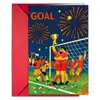 Novo Conjunto de Cartão de Cumprimentos e Envelope com Tema de Futebol Evento Exclusivo para Fãs Amazon Temu Cartão de Celebração