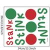 Pegatinas de Bolas de Navidad Coloridas Letras de Corona de Navidad Slogans para Baño Decoración Festiva Pegatinas para Inodoro