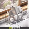 Soporte de doble capa para vasos de agua de acero inoxidable, Estante de secado y almacenamiento invertido para tazas de té y vasos, Estante de bandeja para vasos de agua para el hogar