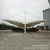 Cobertizo de estacionamiento de tela de membrana de PVC para exteriores, gran cobertizo cuadrado de membrana tensada para automóviles, estructura de membrana para gimnasio, dosel