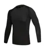 Traje elástico, justo ao corpo, de secagem rápida, respirável, que absorve o suor, não apertado, modelagem 3D, amigável à pele, para fitness ao ar livre, corrida, roupa de compressão