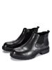 Botines Chelsea de piel de vaca de primera capa para hombre, nuevos de cuero genuino, combinan con todo, forrados de polar, de media caña, transpirables, modernos, botas tipo Martin
