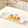 Bandeja de Drenaje de Doble Capa BNBS para Hacer Tanghulu y Plato para Servir, Hueca, Fácil de Limpiar, Bandeja de Almacenamiento con Drenaje para Frutas y Verduras