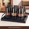 Hervidor de agua de vidrio anti-escaldaduras para sala de estar, apto para el hogar, taza de té, juego de tazas de alta gama, juego de agua, juego de té