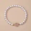 Pulsera de Perlas con Cuentas de Transferencia Aguamarina Nueva Lujo Nicho para Mujer Exquisitos Accesorios de Joyería Apilables Venta al por Mayor en Stock