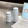 Mini Copo Térmico Haoshun para Meninas, Estilo Fofo e Divertido para Beber Diretamente, Copo de Café Portátil, Copo de Lembrança com Infusor de Chá
