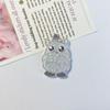 Horquilla de acrílico con destello fino, bonito monstruo de dibujos animados, accesorios para el cabello, broche, pegatina para refrigerador, parche.