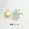 Colgante de aleación con forma de gota de aceite, flor, mariposa, lápiz, pendientes, collar, pulsera, joyería DIY, llavero, colgante, pequeños accesorios.