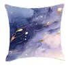 Funda de almohada de mármol morado de ensueño transfronteriza, funda de almohada de cintura para sofá, decoración de dormitorio y oficina en casa
