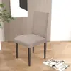 Funda elástica para silla con tacto de algodón y lino, tipo universal, cobertura completa, nuevo modelo 2026, para mesa de comedor, uso en casa, funda de silla integrada