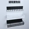 Prateleira de Armazenamento de Temperos para Cozinha, Prateleira de Armazenamento de Montar na Parede Sem Furos, Prateleira de Armazenamento para Frascos de Temperos, Utensílios de Cozinha com Ganchos