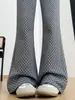 Pantalones Acampanados de Lunares Dulces y Frescos para Mujer, Nuevo Estilo Primavera, Corte Ajustado, Versátiles, Caída Casual, Pantalones Largos