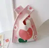 Bolso de Teléfono Móvil a Cuadros para Mujer Bolso Cruzado de Hombro Pequeño Lindo Ligero Bolso Tejido Bolso de Punto