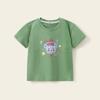 Camiseta de manga corta para niñas, ropa de verano para niños, camiseta nueva de algodón holgada con dibujos animados para niños, ropa de verano para niños