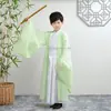 Hanfu para Niños Ropa Tradicional China para Niños, Atuendo de Rendimiento Estilo Erudito para el 1 de Junio, Disfraz Antiguo de Verano para Estudiantes de Primaria y Secundaria, Atuendo de Rendimiento Estilo Chino