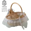 Estilo Occidental Romántico Dama de Honor Dama de Honor Regalo de Boda Cesta de Gama Alta Regalo Práctico de Cumpleaños Cesta de Flores