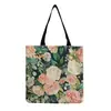 Bolso de hombro con estampado de flores al por mayor de fábrica plegable versátil gran capacidad Bolso de mano portátil para mujer para salir