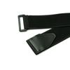 Correa Elástica de Hebilla Inversa Correa para Columna Lumbar Velcro Negro Elástico Deportes Yoga Hebilla Inversa Banda Elástica que No se Engancha