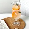Taza de Vidrio Ins de Estilo Coreano de Moda Taza para Jugos Taza para Bebidas de Alto Valor Taza para Cócteles Taza para Bebidas Frías Soda Agua con Gas