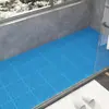 Alfombrilla de Baño Costura Broche Azulejo de Piso Hogar Inodoro Hueco Hidrofóbica Baño Impermeable Cortable Antideslizante