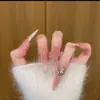 Parches para Manicura de Uñas Portátiles al por Mayor Hielo Transparente Puro Lust Camelia Mariposa Pegatinas de Uñas Terminadas Uñas Postizas Removibles
