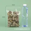 Bolsa de Polipropileno Transparente con Cierre Zip para Té de Frutas y Té de Flores, Bolsa Sellada Engrosada, Bolsa Pequeña para Muestras de Alimentos Saludables