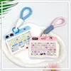 Portatarjetas de Teclado de Alto Valor Horizontal Abs Tarjeta de Identificación de Estudiante Tarjeta Escolar Portatarjetas de Agua Portatarjetas de Identificación para Hombres y Mujeres Cubierta Protectora Transfronterizo