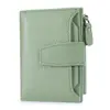 Cartera de Cuero Genuino, Cartera de Piel de Vaca, Billetera Antirrobo Rfid con Billetera para Monedas, Portatarjetas, Cartera, Cartera Pequeña, Cartera de Alta Gama para Mujer