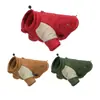 Ropa nueva de invierno cálida para perros mascotas, abrigo impermeable para Pomerania y perros pequeños a medianos, chaqueta cálida de dos patas con colores contrastantes