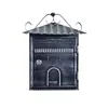 Buzón de pared estilo europeo vintage para villas y casas, antirrobo y a prueba de lluvia, personalizable