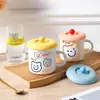 Tapa de vaso a prueba de fugas y polvo, universal para tazas, resistente al calor, tapa de vaso de vidrio de grado alimenticio, tapa para taza de té
