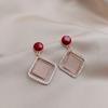 Pendientes Coreanos Simples y Compactos para Mujer, Pendientes de Lazo de Moda y Elegantes, Nuevo Estilo 2022