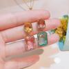 Pendientes AB Barrocos Retro Europeos y Americanos Pendientes de Diseñador Mismo Color de Aguja de Plata Pendientes Tesoro